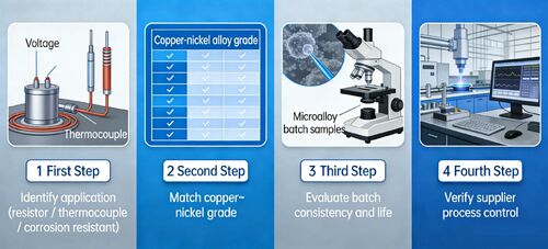 Latest company news about Guide du professionnel pour l'approvisionnement en alliage cuivre-nickel (fil de cuivre-nickel)