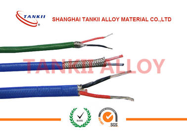 Le téflon a isolé type de câble bleu/rouge de thermocouple JX KX EX avec le conducteur nu extrafin de fil
